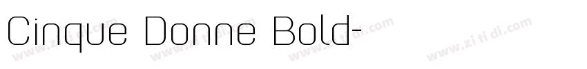 Cinque Donne Bold字体转换